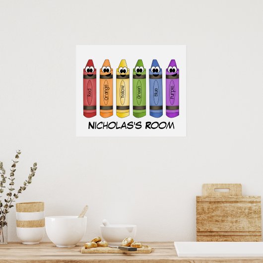 Crayons Bedroom Poster (Küche)