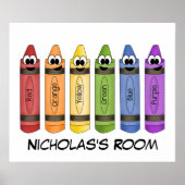 Crayons Bedroom Poster (Vorne)