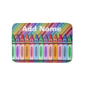 Crayons Bedroom Rug Mat Home Decor Badematte (Vorderseite)