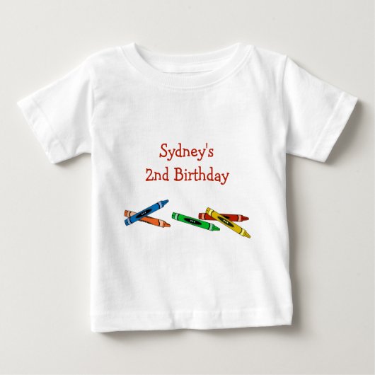 Crayons Birthday Kid's T - Shirt (Vorderseite)