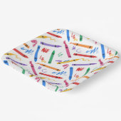 Crayons Birthday Party Kindermädchen Pappteller (Gewinkelt)