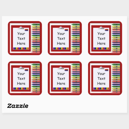 Crayons Custom Aufkleber (Blatt)