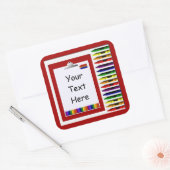 Crayons Custom Aufkleber (Umschlag)