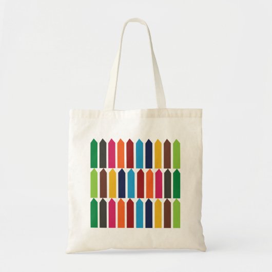 Crayons Elementary School Teacher Kids Colorful Tragetasche (Vorne)