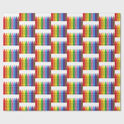 Crayons Geschenkpapier (Flach)