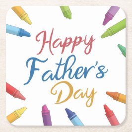Crayons Happy Vatertag Typografie | UNTERSETZER