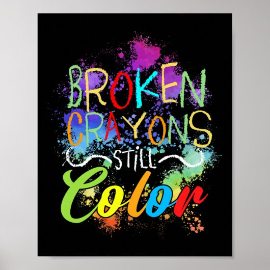 Crayons immer noch Farbselbstversorgung psychische Poster (Vorne)