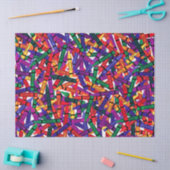 Crayons Kids Crayon Decoupage Hintergrund Seidenpapier (Basteln)