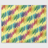 Crayons Kindergeburtstag Party Kunst Niedliche Far Geschenkpapier (Flach)