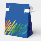 Crayons Kindergeburtstag Party Niedliche Farben Geschenkschachtel (Rückseite)