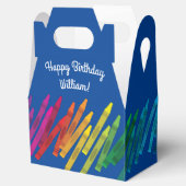 Crayons Kindergeburtstag Party Niedliche Farben Geschenkschachtel (Geöffnet)