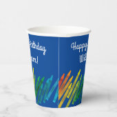 Crayons Kindergeburtstag Party Niedliche Farben Pappbecher (Rechts)