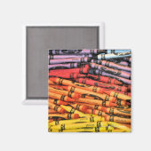 Crayons Magnet (Vorderseite/Rückseite)
