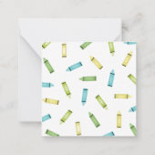 Crayons Mitteilungskarte (Rückseite)