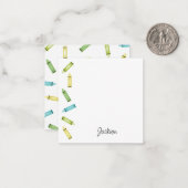 Crayons Mitteilungskarte (Vorderseite/Rückseite Beispiel)