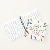 Crayons most Phantastisch Daddy Typografy | Notebo Notizblock (Innenseite)