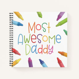Crayons most Phantastisch Daddy Typografy | Notebo Notizblock