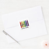Crayons Name Template Crayon Sticker (Umschlag)