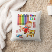 Crayons Numbers Kissen werfen (Decke)