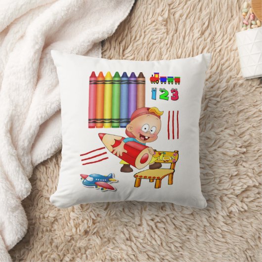 Crayons Numbers Kissen werfen (Decke)