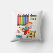Crayons Numbers Kissen werfen (Rückseite)