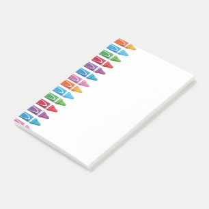 Crayons Post-it Klebezettel