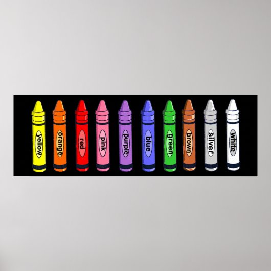 Crayons Poster (Vorne)