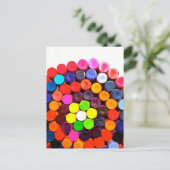 Crayons Postkarte (Stehend Vorderseite)