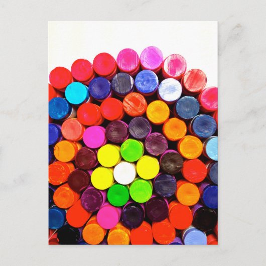 Crayons Postkarte (Vorderseite)