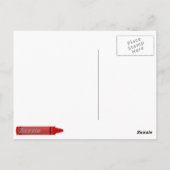 Crayons Postkarte (Rückseite)