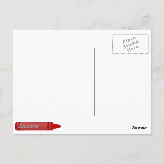 Crayons Postkarte (Rückseite)