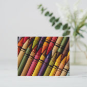 Crayons Postkarte (Stehend Vorderseite)