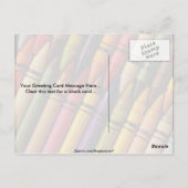 Crayons Postkarte (Rückseite)