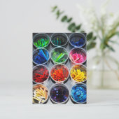Crayons Postkarte (Stehend Vorderseite)