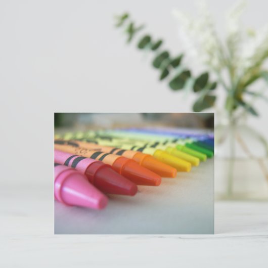 Crayons Postkarte (Stehend Vorderseite)