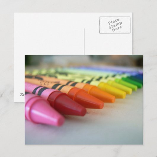 Crayons Postkarte (Vorne/Hinten)