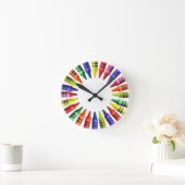Crayons Runde Wanduhr (Zuhause)