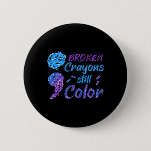 Crayons Suicide Awareness Monatsunterstützung Button