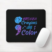 Crayons Suicide Awareness Monatsunterstützung Mousepad (Mit Mouse)