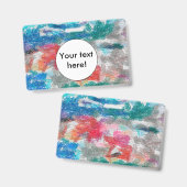 Crayons-Textur Ausweis (Vorder- & Rückseite)