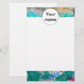 Crayons-Textur Briefpapier (Vorne/Hinten)