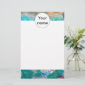 Crayons-Textur Briefpapier (Stehend Vorderseite)