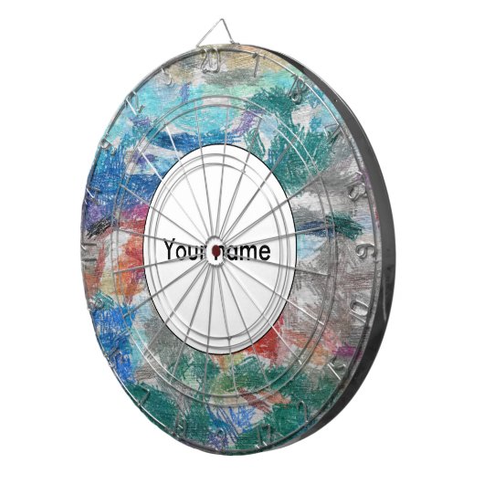 Crayons-Textur Dartscheibe (Vorderseite rechts)