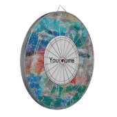 Crayons-Textur Dartscheibe (Vorderseite Links)