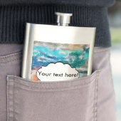 Crayons-Textur Flachmann (Beispiel)