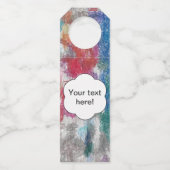 Crayons-Textur Flaschenanhänger (Vorderseite)