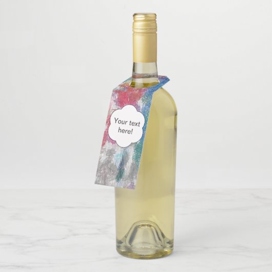 Crayons-Textur Flaschenanhänger (Angewinkelt)