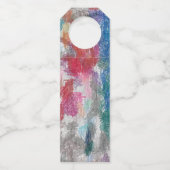 Crayons-Textur Flaschenanhänger (Rückseite)