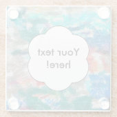 Crayons-Textur Glasuntersetzer (Rückseite)