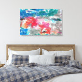 Crayons-Textur Leinwanddruck (Insitu (Schlafzimmer))